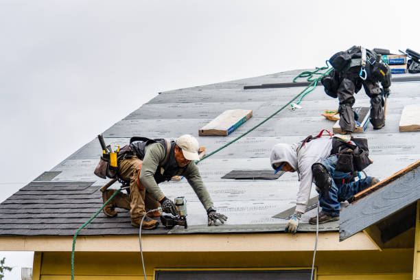 Professional Roofing technician working in Rehoboth, MA
